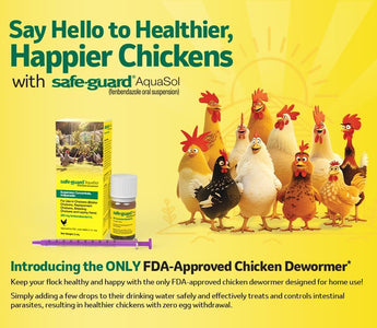 Safe-Guard AquaSol Chicken Dewormer: FDA Approved with Only 5-Day Egg Withdrawal