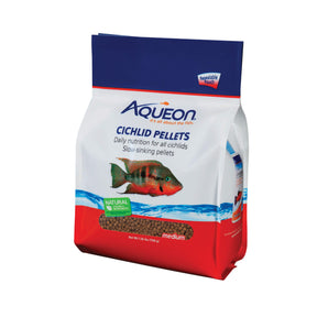 Aqueon Cichlid Fish Food Pellets 25 oz. Clean Water Formula for Cichlids