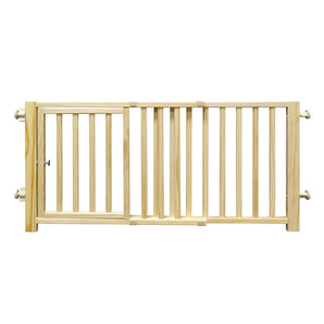 Smart Design Walkover Pressure Mounted Gate with Door