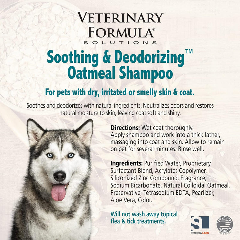 Veterinary Formula Solutions Soothing and Deodorizing Oatmeal Shampoo 17 oz.