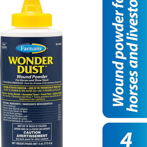 Farnam Wonder Dust Wound Powder for Horses and Show Stock 4 oz.