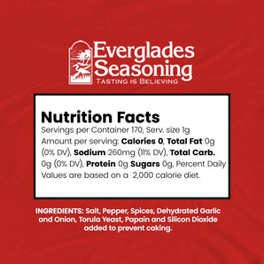 Everglades Heat Spicy Seasoning Blend Perfect for Red Pepper Hot Wings & BBQ 6 oz.