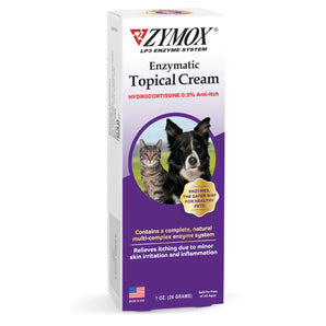 Zymox Topical Cream 0.5% Hydrocortisone LP3 Enzyme Itch Relief for Pets