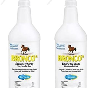 Farnam Bronco Equine Fly Spray Plus Citronella Repellent 32 oz. 2PK