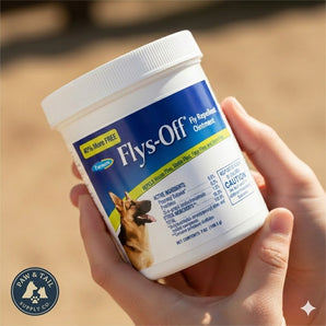 Farnam Flys-Off Repellent Ointment 7 oz for Dogs & Horses Kills Repels Flies