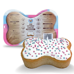 Peanut Butter Birthday Cake Celebration Kit & 2 Playology Beef Scent Rope Toys Medium Dog Bundle