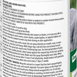 Advantage Cat Flea Treatment Spray Kills Fleas & Ticks 8 oz.