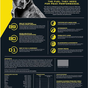 Diamond Pro89 Beef, Pork & Ancient Grains Formula for Adult Dogs 40lbs.