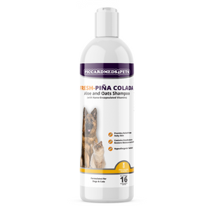 Piccardmeds4pets Piña Colada Pet Shampoo 16oz + Playology Dri-Tech Rope Toy Combo