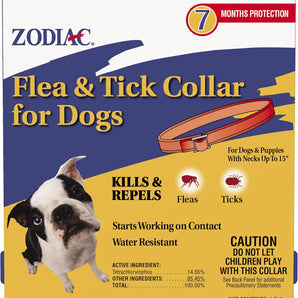 Zodiac Pet Flea & Tick Collar for Small Dogs & Puppies Necks Up to 15 Inch