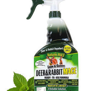 Nature’s Mace Deer & Rabbit Repellent Spray 40 oz Ready-to-Use Yard Garden