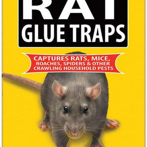Harris Rat Glue Traps 2 Pack Large Sticky Boards for Rats Mice Roaches Spiders