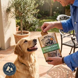 The Wild Bone Company Fresh Breath Chicken Cutlet Dental Aid Dog Treat 3 oz.