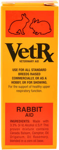 VetRx Rabbit Veterinary Aid Respiratory Relief Infections Snuffles Ear Mites 2oz.