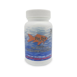 Fish Dox 100mg Capsules for Aquarium Fish – 30 Count – Water Care Support