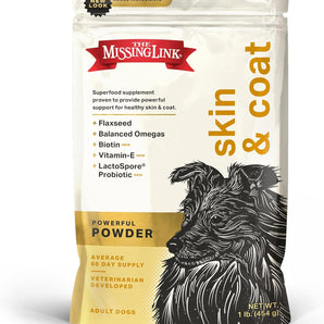 The Missing Link Skin and Coat Superfood Powder for Dogs 1lb.