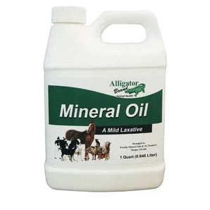 Alligator Brand Mineral Oil for Horses Livestock Dogs & Cats Digestive Support 1 Quart