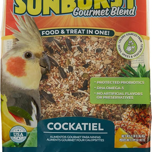 Higgins Sunburst Gourmet Cockatiel Bird Food 3lbs
