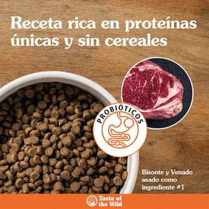 Taste of the Wild High Prairie Grain-Free Dry Dog Food Bison Venison Puppy 28lbs