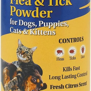 Zodiac Flea & Tick Powder 6 oz. for Dogs Puppies Cats Kittens Shaker Top 2PCK