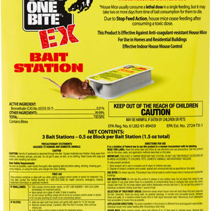 Farnam Just One Bite EX Bait Station 3-Pack Catches House Mice Bromethalin
