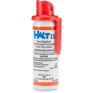 Halt II Dog Repellent Spray 1.5 oz Extra Strong Capsaicin Dog Deterrent