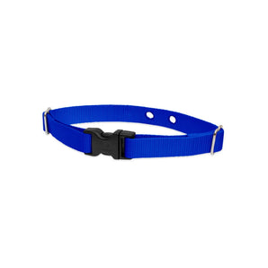 Lupine Pet 2 Hole Adjustable Nylon Replacement Dog Collar Strap 3/4 inch, Blue