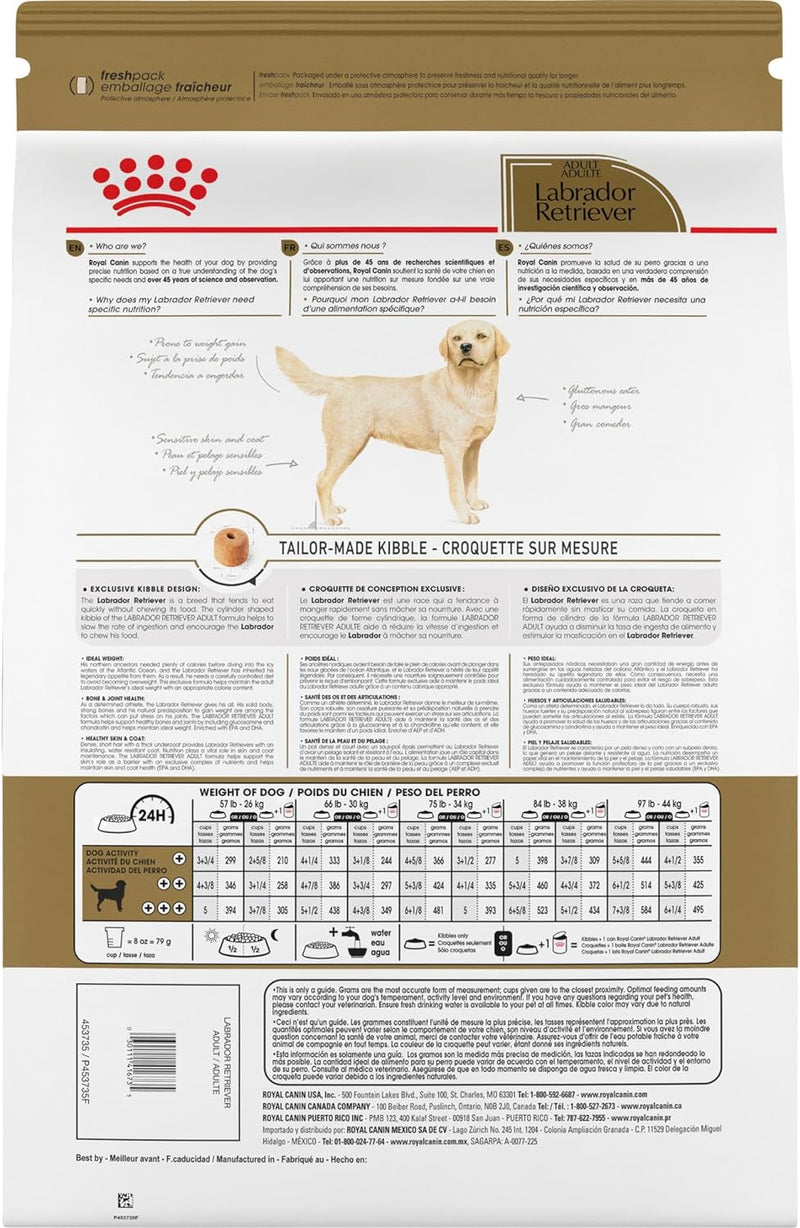 Royal Canin Labrador Retriever Adult Breed Specific Dry Dog Food, 17 lb. bag