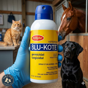 Dr. Naylor Blu-Kote Veterinary Antiseptic Spray Animal Wound Care 5 oz.