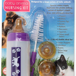 Lixit Nursing Bottle Kit 4 oz Puppies Kittens Small Animals Hand Feeding