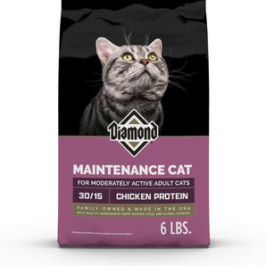 Diamond Maintenance Adult Cat Dry Food 30/15 Formula 6 lb Bag