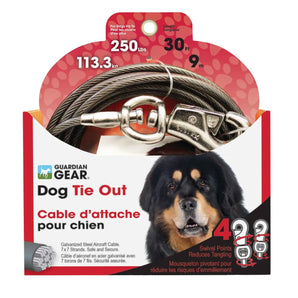 Boss Pet Super Beast XXL Dog Twin-Swivel Vinyl Coated Tie-Outs 30ft Up 250lbs