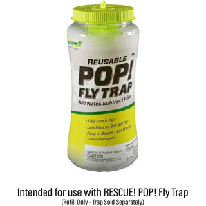 RESCUE! POP! Fly Trap Bait Refill, Outdoor Use
