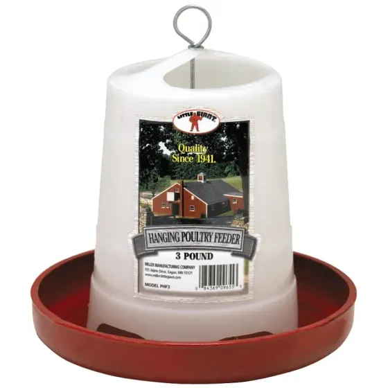 Little Giant 3Lbs Plastic Hanging Poultry Feeder