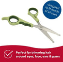 Safari Safety Scissors for Dogs Trimming Hair Around Eyes, Ears & Paws