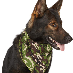 Aria Pet Bandana for Your All American Hound or Outdoor Dogs, Green Camo