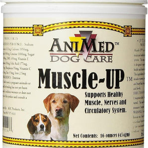 AniMed Muscle Up Powder for Dogs Muscle Recovery & Electrolyte Support 16 oz.