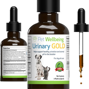 Pet Wellbeing Urinary Gold Urinary Tract Supplement for Dogs 2oz.
