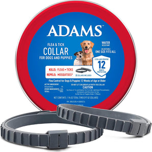 Adams Flea & Tick Collar Plus for Dogs & Puppies 2CT 2-Pack