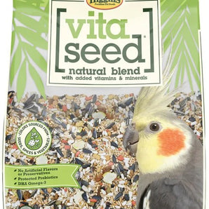Caged Bird Care Bundle 6” Cuttlebone, Mineral Grit, VetRx & Vita Seed Cockatiel Food
