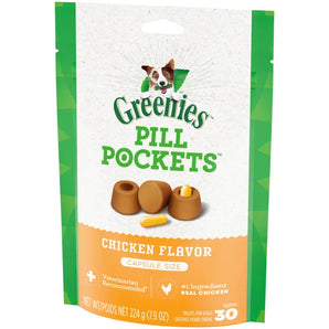 Greenies Chicken Flavored Capsule Pill Pockets Dog Treats