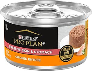 Purina Chicken Adult Grain free Cat Pro Plan Sensitive Pate Food 3oz