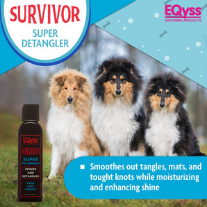 EQyss Survivor Pet Coat Detangler – Removes Knots, Mats & Adds Shine