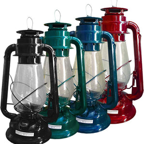 21st Century Hurricane Lantern Oil Kerosene Lamp 12" Assorted Color Home Decor