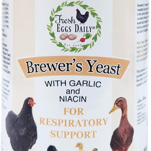 Fresh Eggs Daily Brewers Yeast 16 oz. Garlic Niacin Chicken Duck Bone Immunity