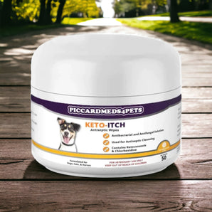 Piccardmeds4pets Keto-Itch Relief Antibacterial and Antifungal Wipes 50 Count