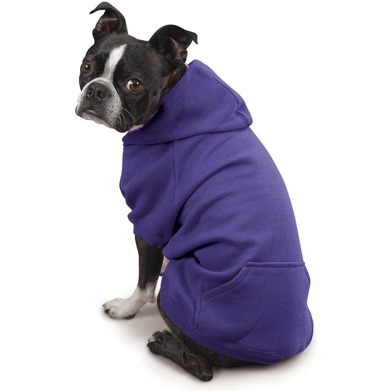 Zack & Zoey Basic Hoodie for Dogs, 20" Large, Ultra Violet