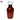 Amber Oval Bottle 4oz Graduated with Measurements and Child Proof Cap, Single