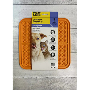 Pet Zone Pet Boredom Busterz Indulge Licking Mat, XL Orange