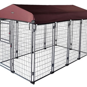 Neocraft My Pet Companion Outdoor Large Dog Kennel w/ Roof Heavy Duty 96"x48"x50"